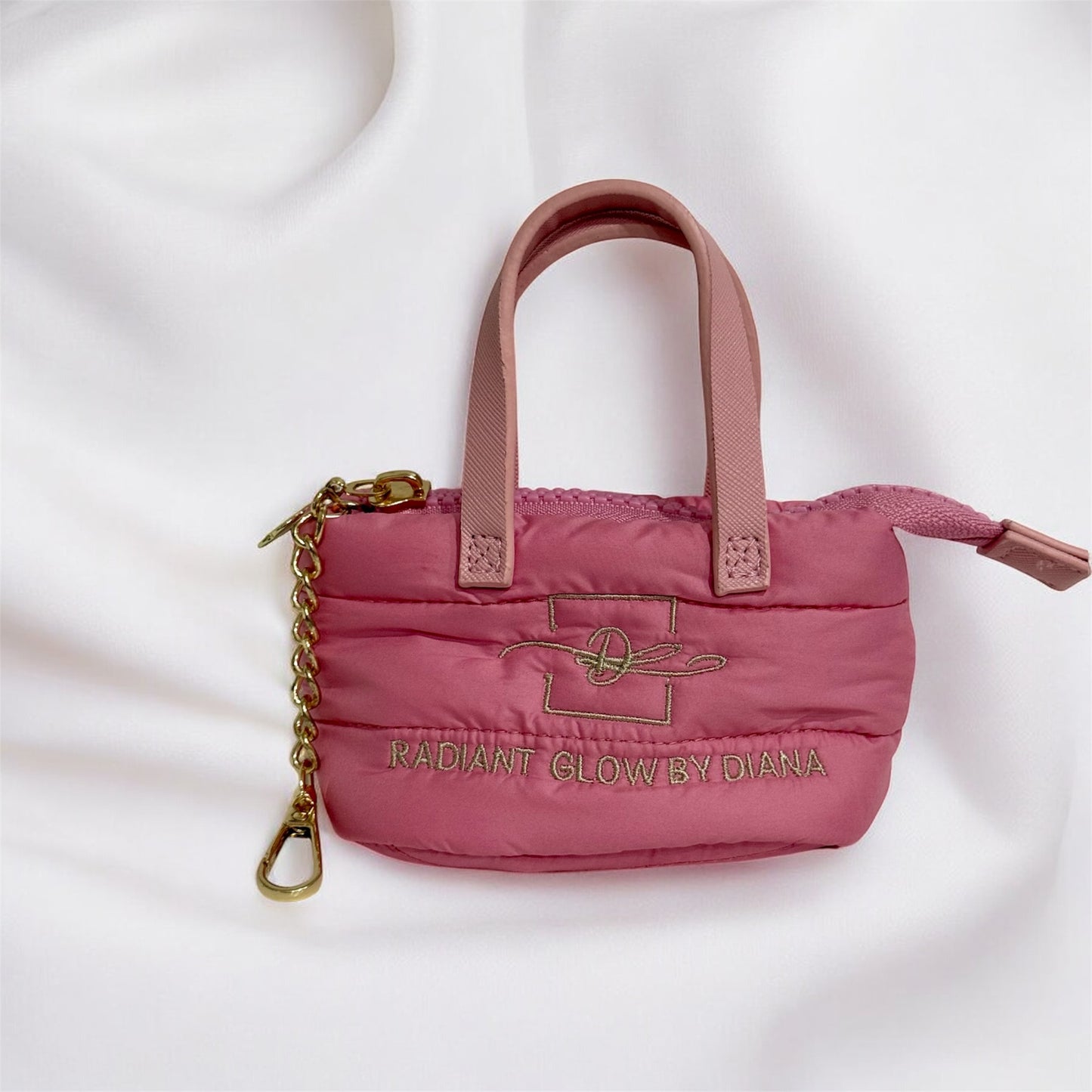 Mini Puffy Tote Keychain Bag