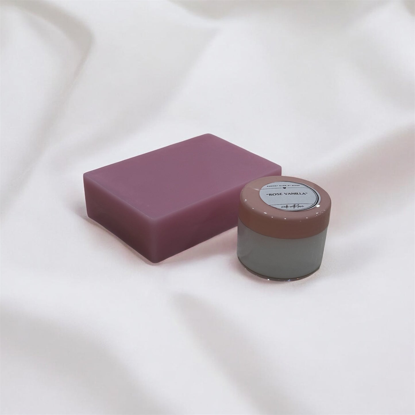 Rose Vanilla Soap + Lotion Set